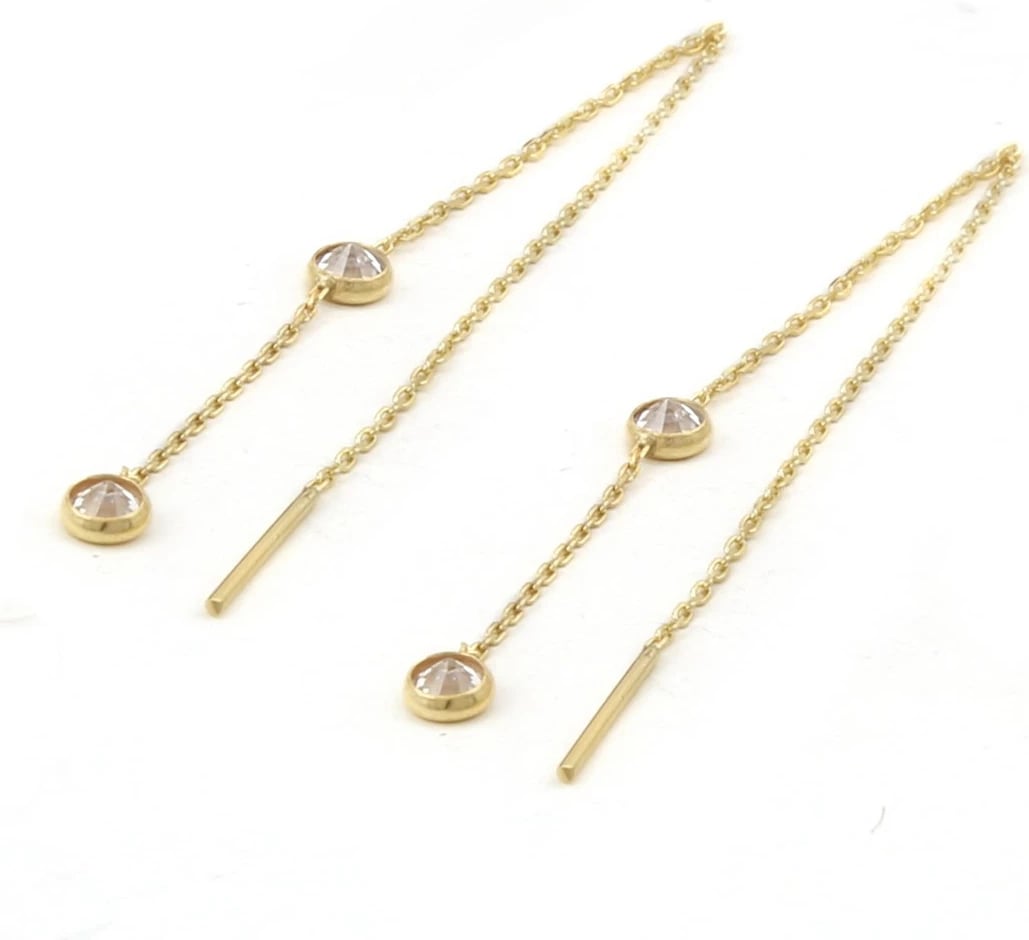 Vathë të gjatë prej argjendi, ngjyrë ari, Jumeon 9861G