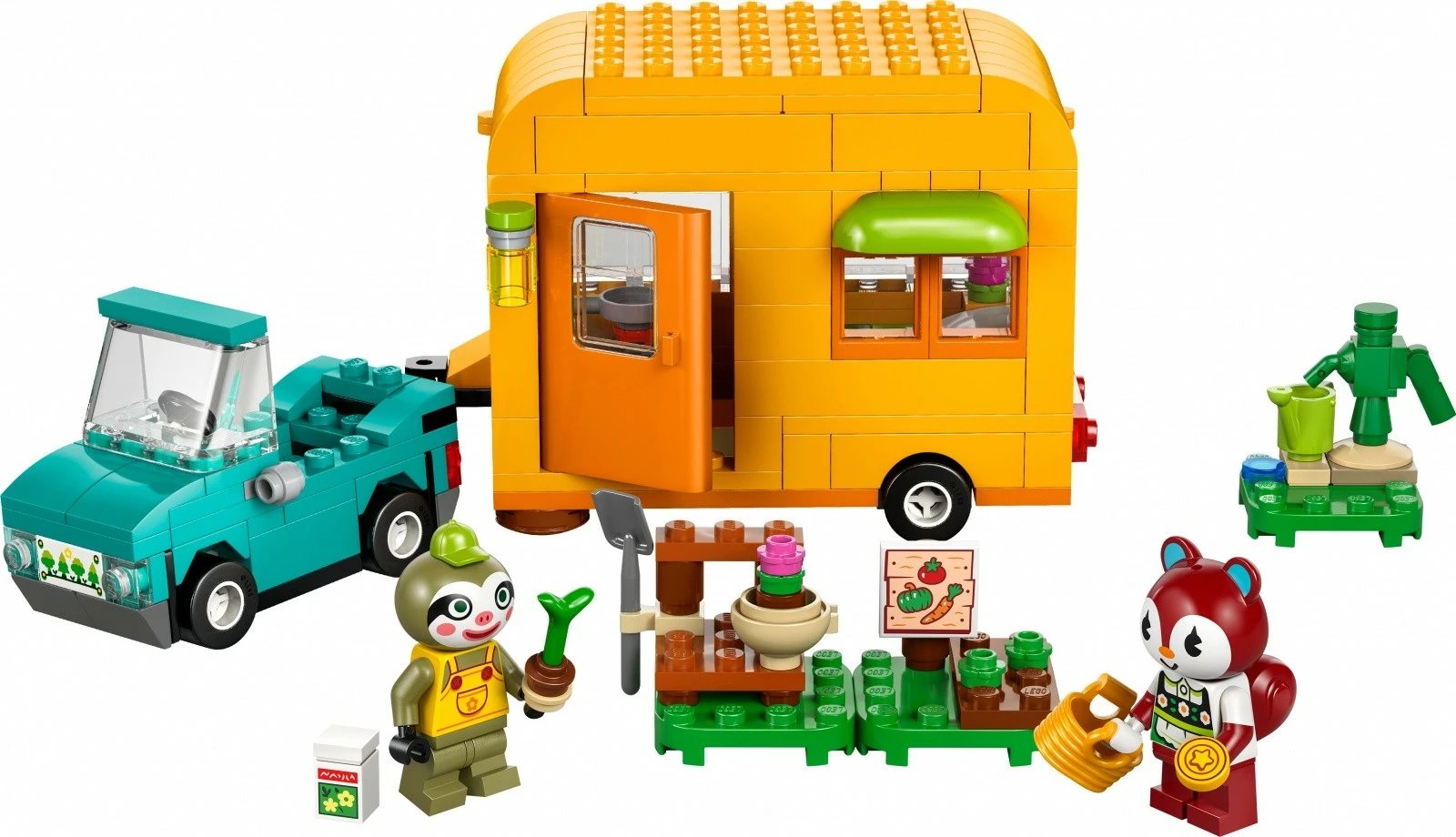 Set LEGO Animal Crossing 77054 Leif and His Caravan and Garden Shop, 263 pjesë