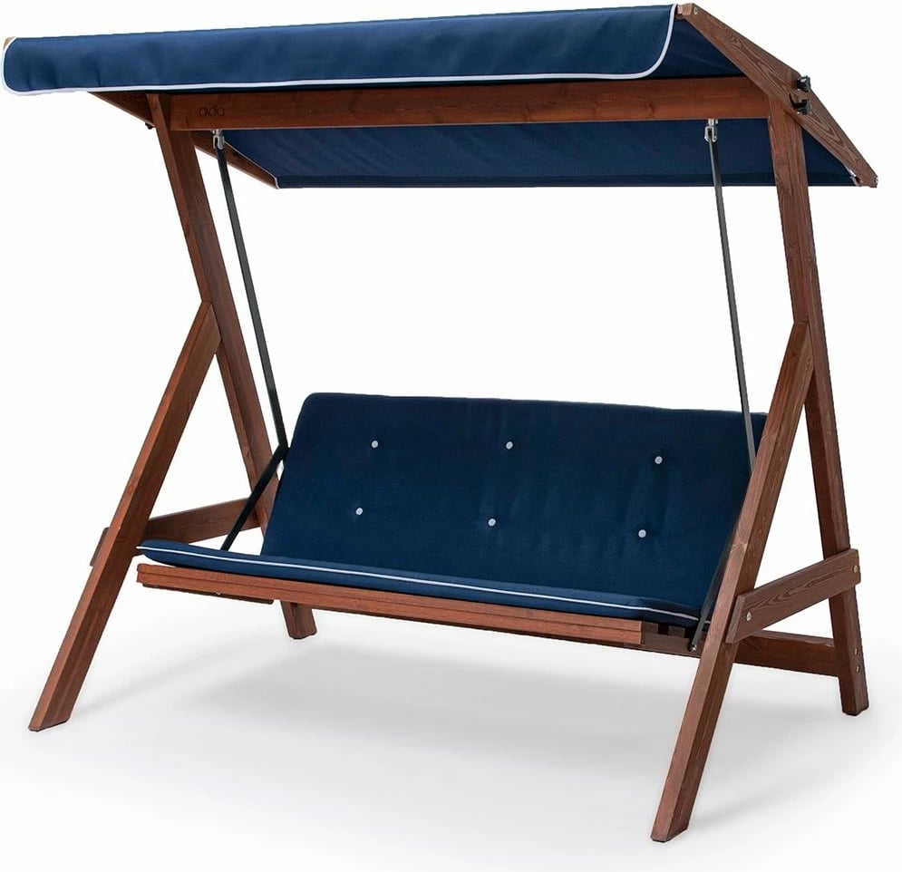 Karrige lëkundëse treshe për kopsht, ngjyrë navy blue, Skye Decor Roma 2002