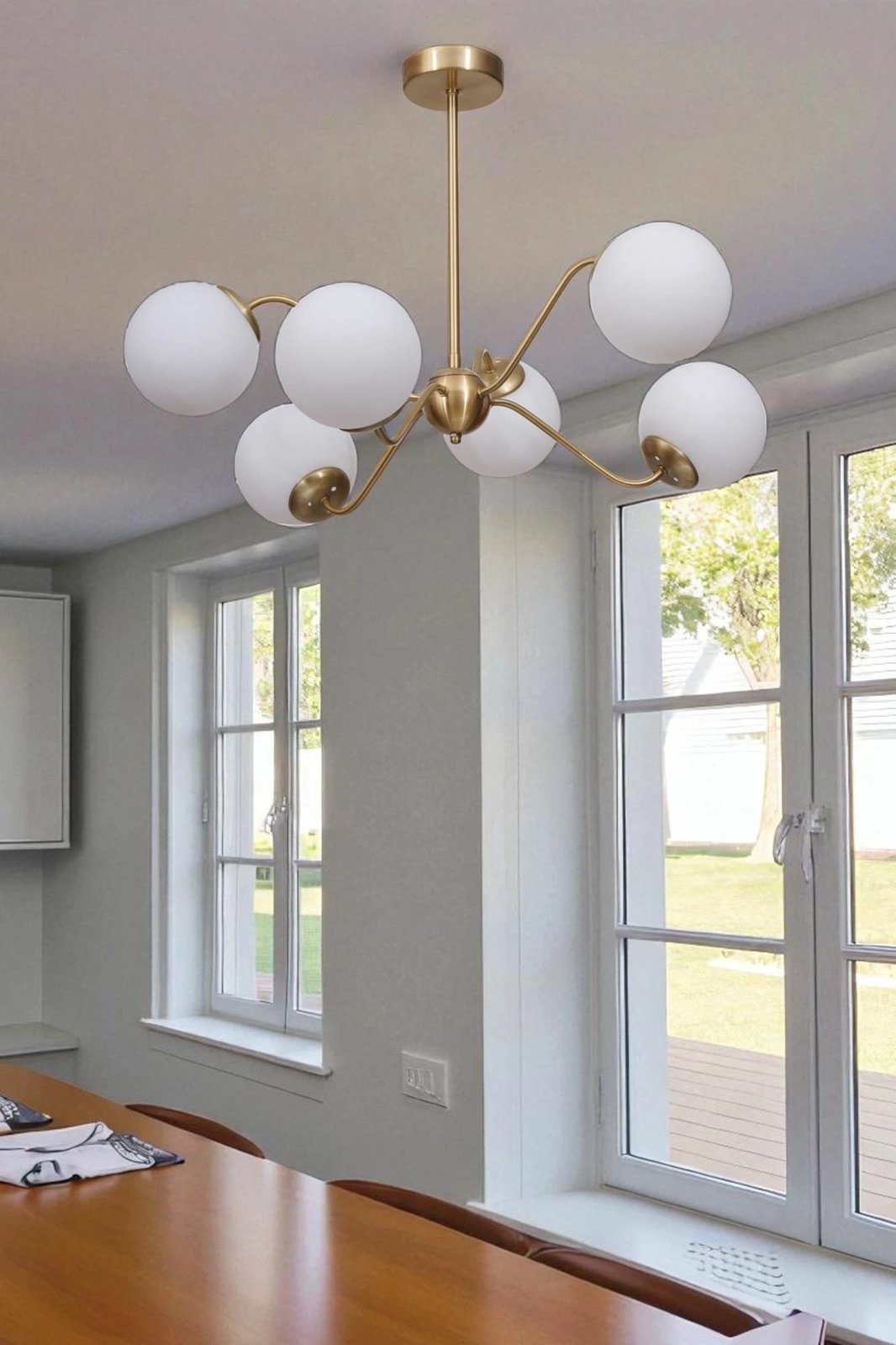 Llambë tavani Opviq, 8987-2, e bardhë dhe ari, lartësi e rregullueshme