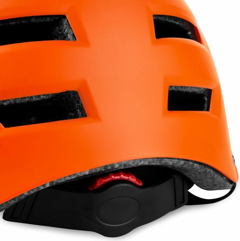 Helmetë për bicikletë Spokey, unisex, portokalli dhe e zezë