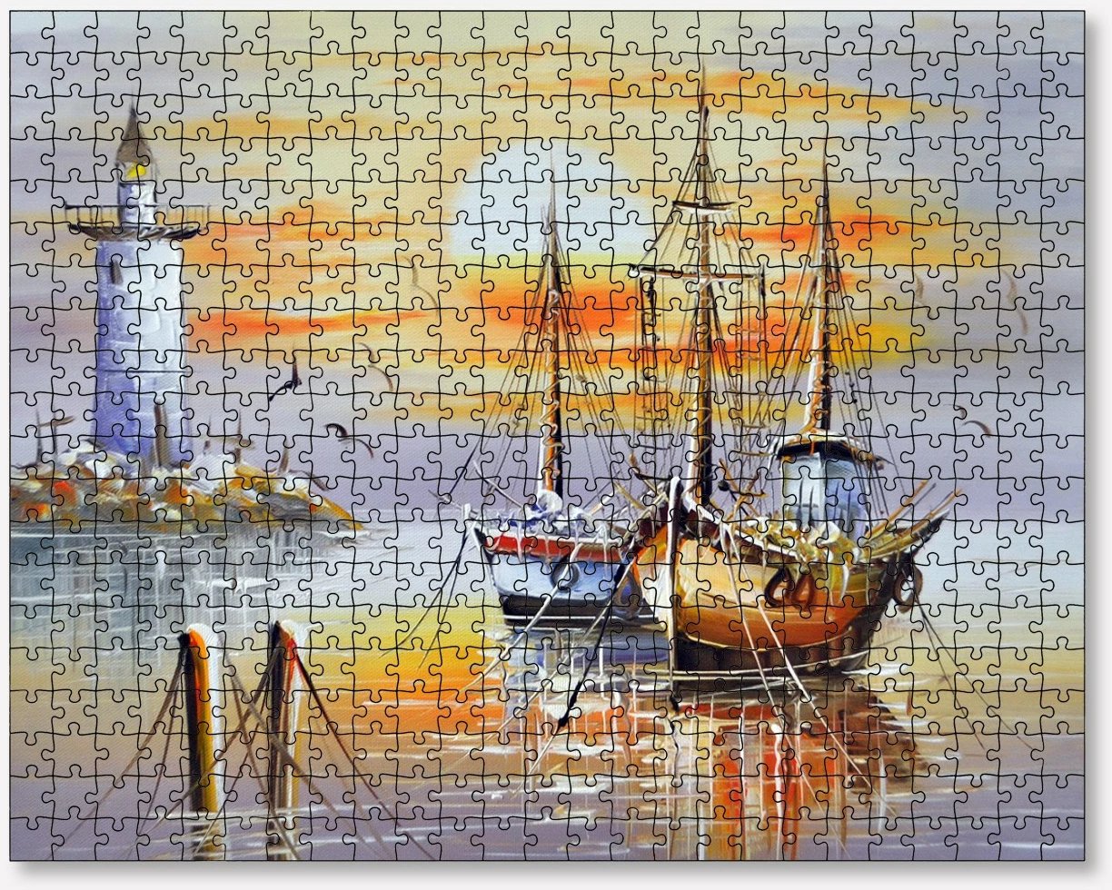 Puzzle 1000 copë, Evila Originals, shumëngjyrësh, PZL_027_1000