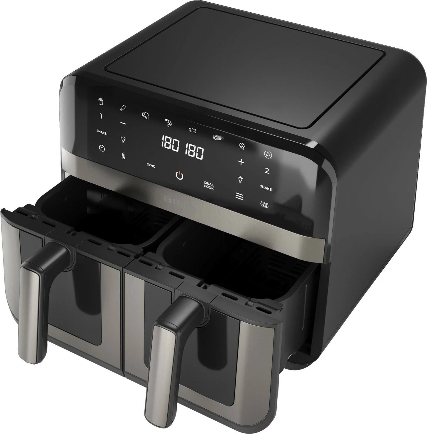 Fritezë ajri Aiwa AFR9000 Futago, 9L (4.5L+4.5L), panel me prekje, e zezë