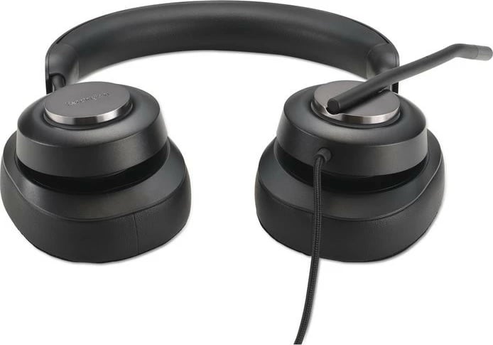 Kufje Kensington H2000 USB-C, me mikrofon, për zyrë dhe muzikë, e zezë