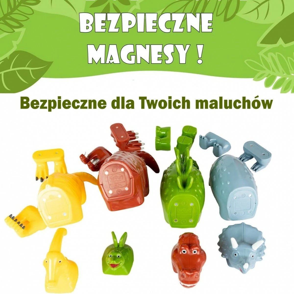 Set lodrash magnetike Malblo Dinosaurs 1, MALIK, 16 pjesë, shumëngjyrëshe Set lodrash magnetike Malblo Dinosaurs 1, MALIK, 16 pjesë, shumëngjyrëshe