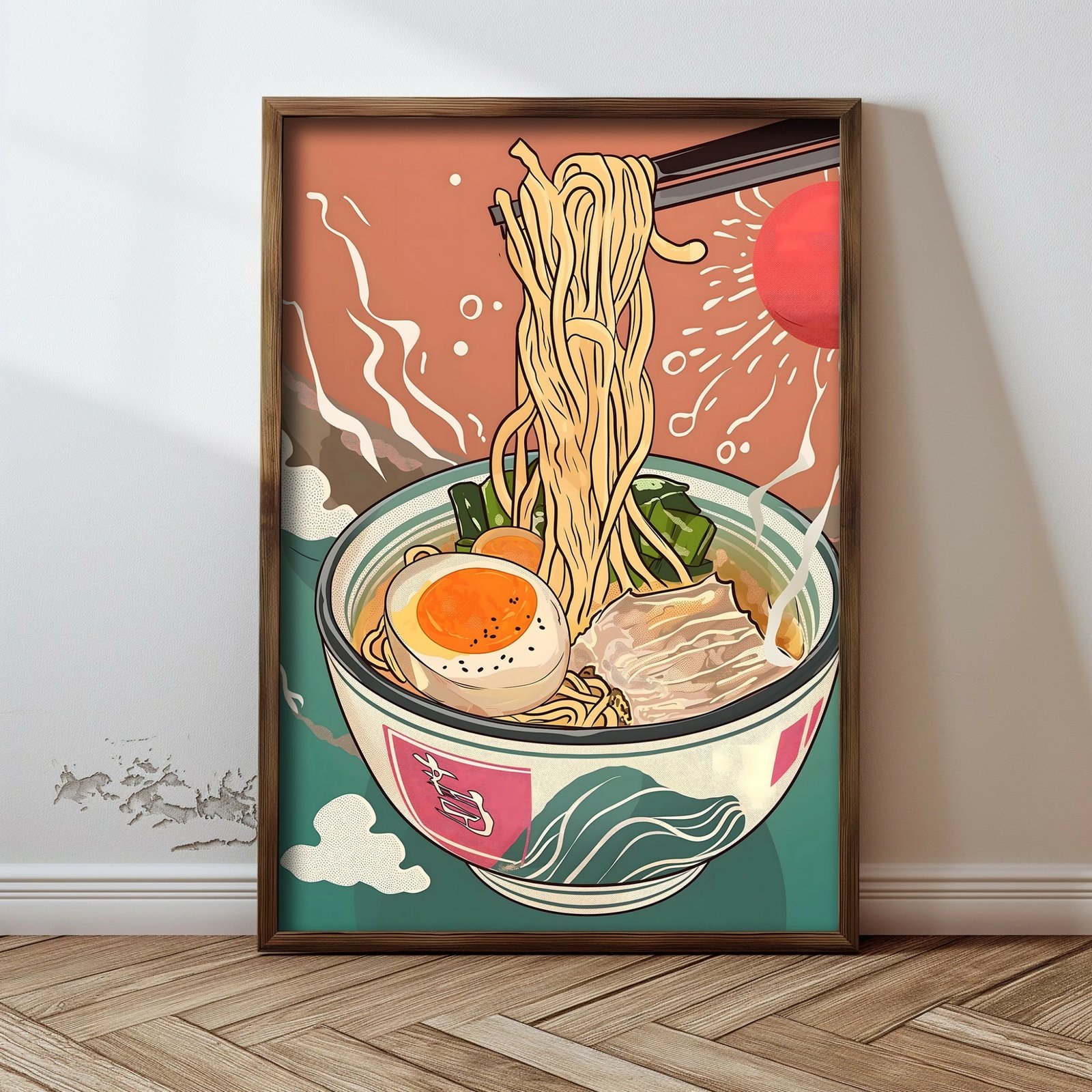 Pikturë dekorative me kornizë MDF, shumëngjyrëshe, GE207-L