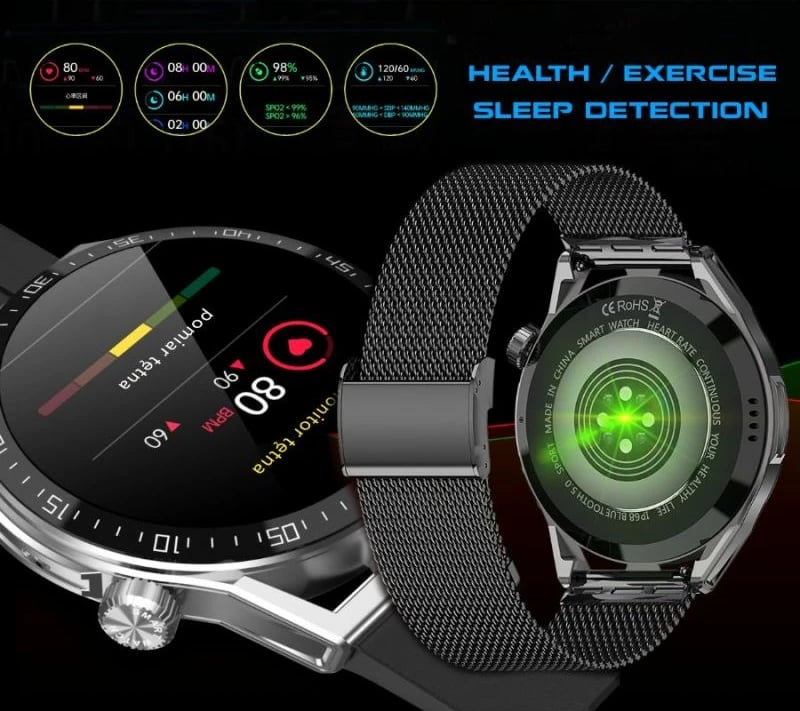 Smartwatch Rubicon unisex, e zezë