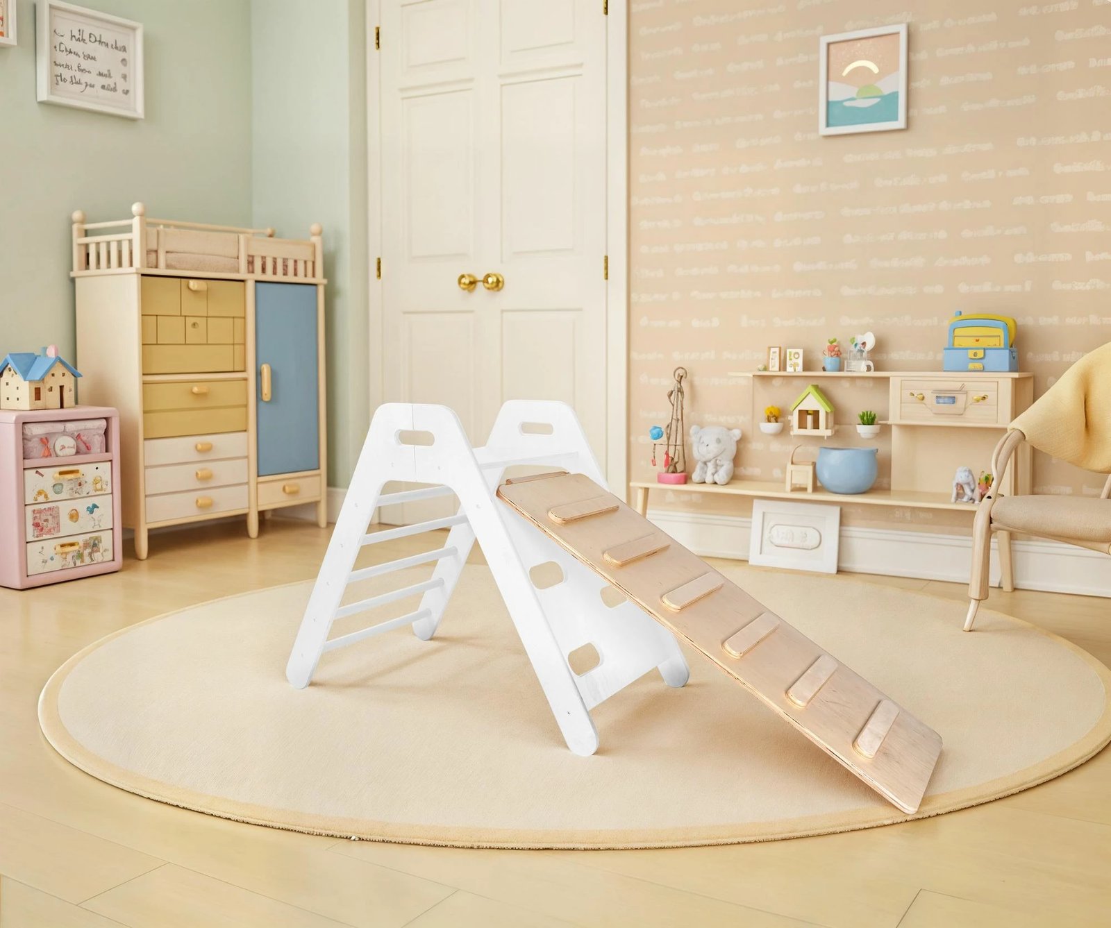 Pikler Climber, ngjyrë lisi, Skye Decor, BLTYZ-AKTV017