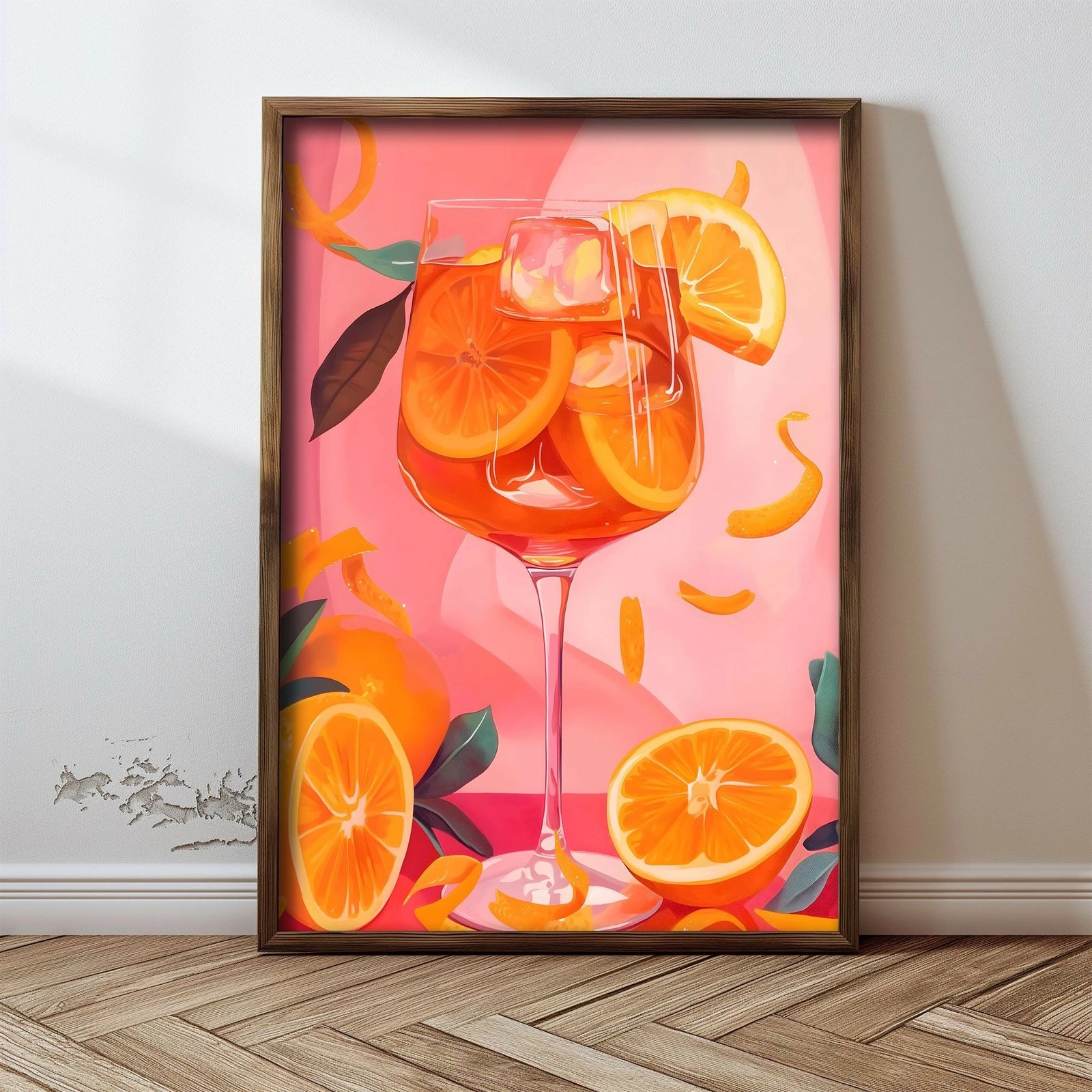 Pikturë dekorative me kornizë MDF, shumëngjyrëshe, Wallity, GE252-L