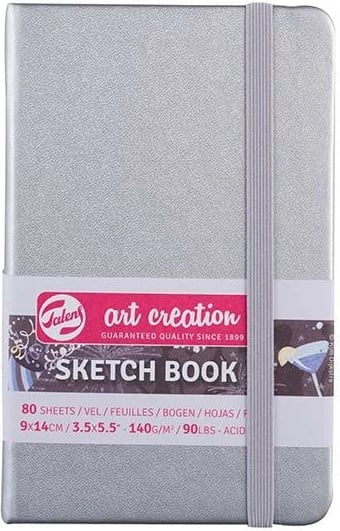 Fletore skicimi Talens Art Creation, 80 Fletë, 9x14cm, Argjendtë