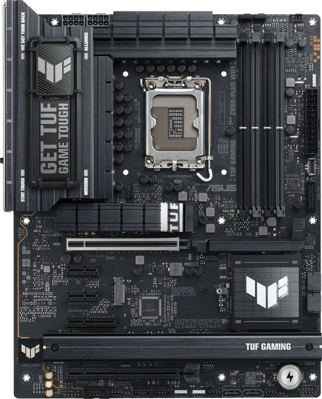 Pllakë amë ASUS TUF GAMING Z890-PLUS WIFI, Intel, LGA 1851, DDR5, 192 GB