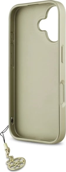 Mbështjellës Guess 4G Charms Collection për iPhone 16 Plus, i zi