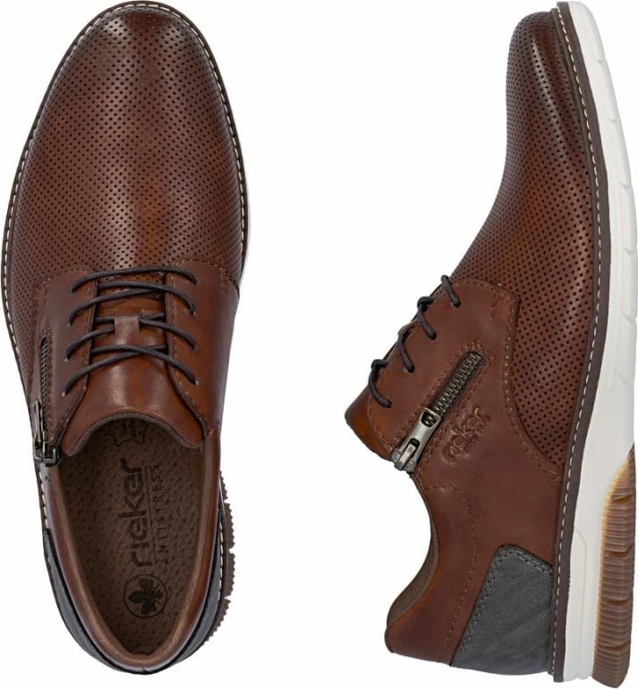 Këpucë për meshkuj Rieker, kafe