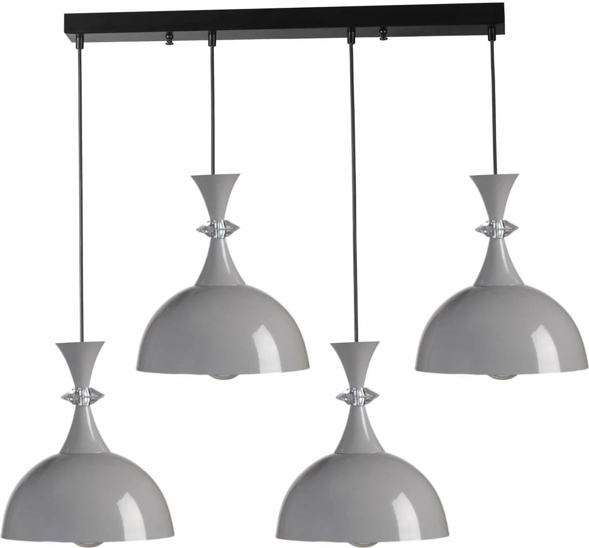 Llambadar Opviq, 9024-6, metalik, gri dhe i zi