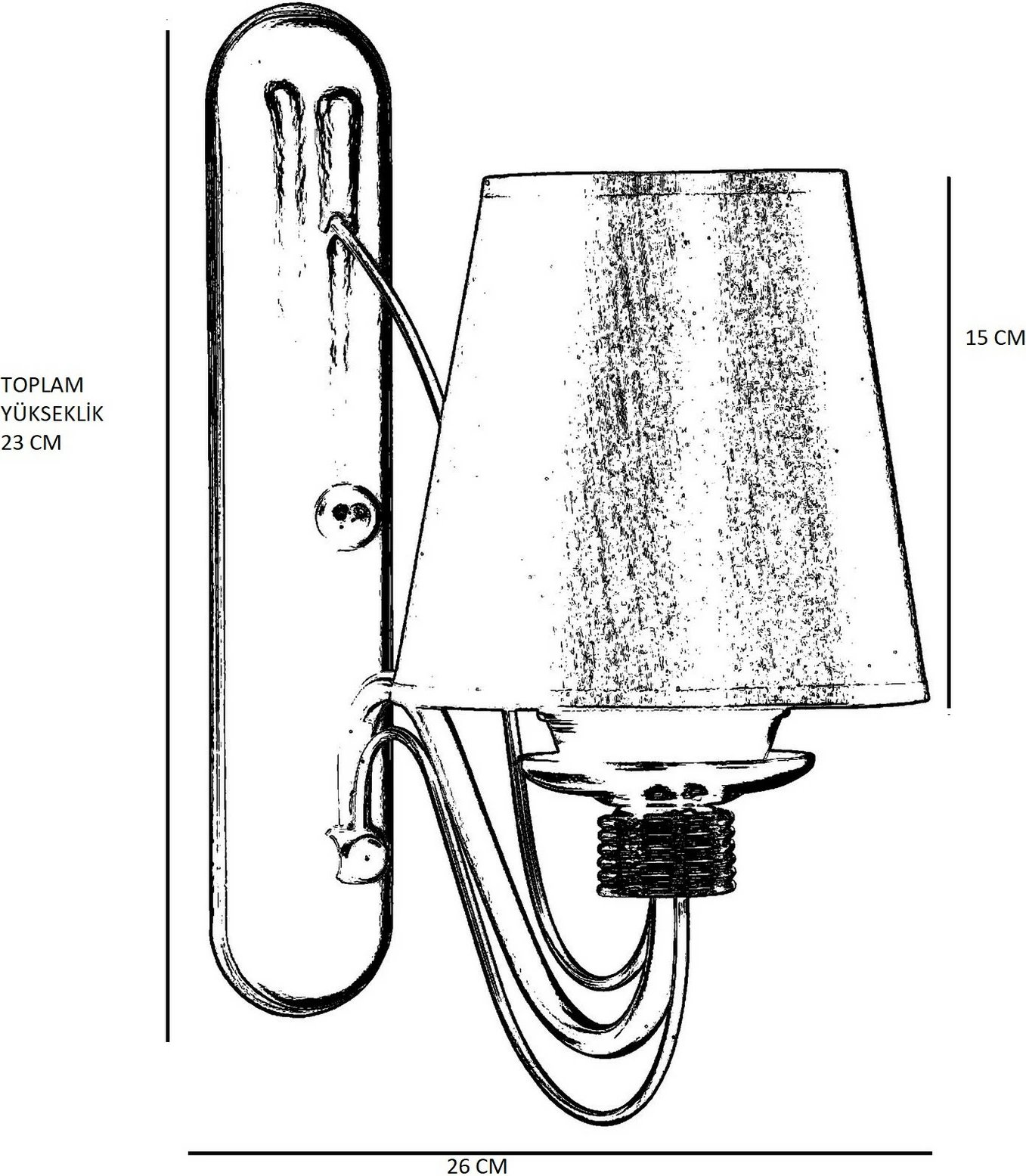 Llambë muri Opviq, Berfin, aplik eskitme, abazhuri hasër Llambë muri Opviq, Berfin, aplik eskitme, abazhuri hasër