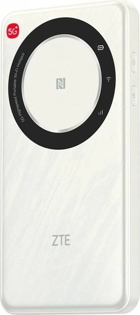 Ruter mobil 5G ZTE U30 Air Wi‑Fi dual-band 2.4/5 GHz 867 Mb/s NFC USB‑C bateri 4500 mAh i bardhë