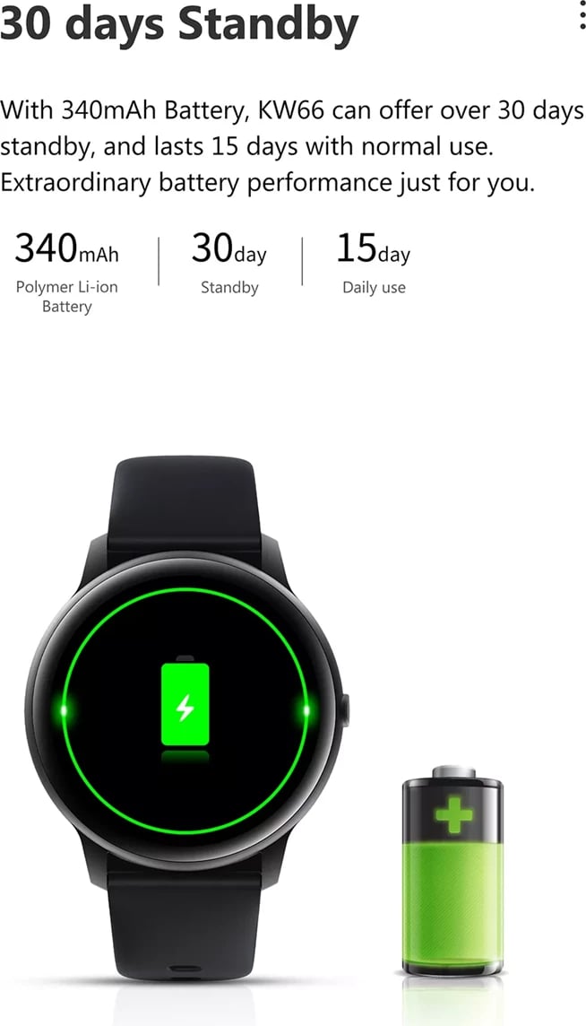 Orë e mençur Xiaomi Imilab KW66, e zezë Orë e mençur Xiaomi Imilab KW66, e zezë