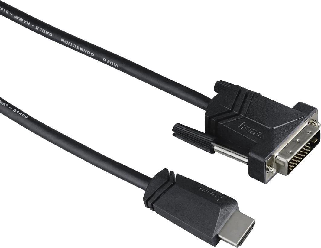 Hama Kabllo lidhëse, HDMI - DVI / D , 1.5 m, 205018