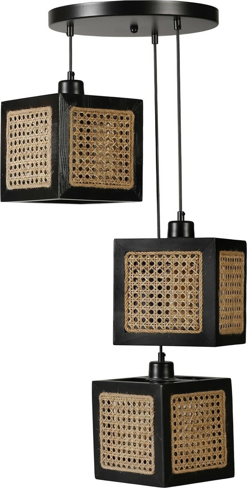 Llambë tavani Opviq, ratan dhe e zezë, 8701-3