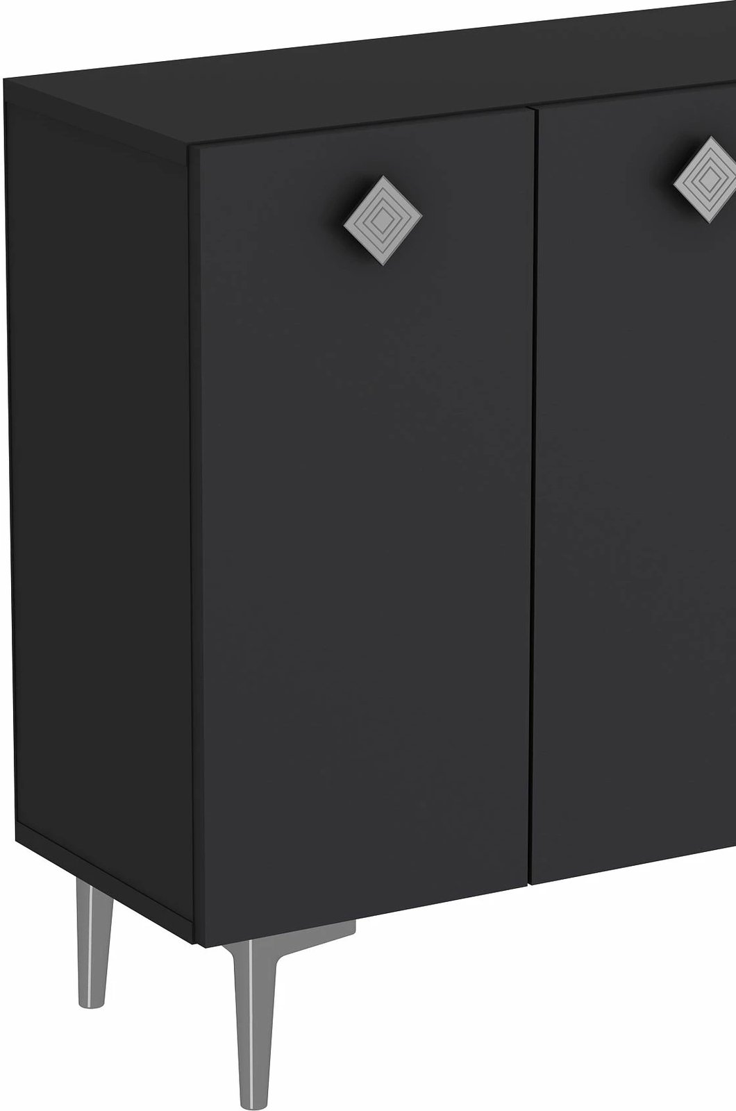 Konsol Skye Decor, anthracite, argjend