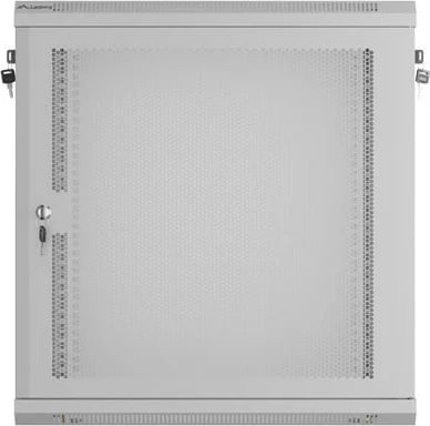 Kasë rrjeti LANBERG 19" 12U, varëse, 600x450mm, gri, derë me vrima