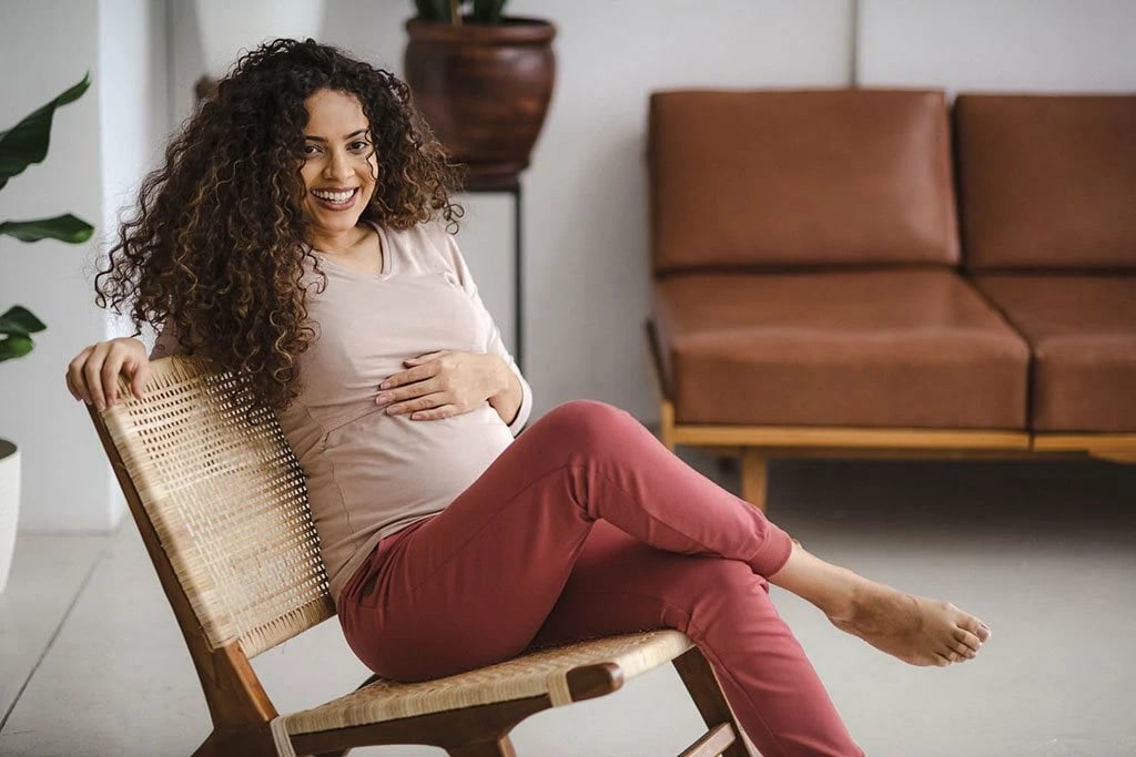 bluzë shtatzënie dhe gjidhënie, milk & love, Milk Shirt, pambuk 92% me elastan 8%, dekolte V, mëngë 7/8, madhësi XL, beige