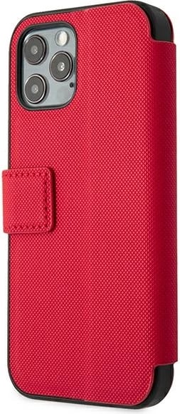 Mbështjellës U.S. Polo Assn. USFLBKP12LPUGFLRE për iPhone 12 Pro Max 6.7", Polo Embroidery, i kuq