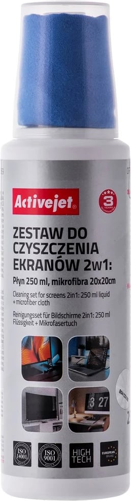 Lëng për pastrimin e ekranit 2 në 1 Activejet AOC-269, 250 ml
