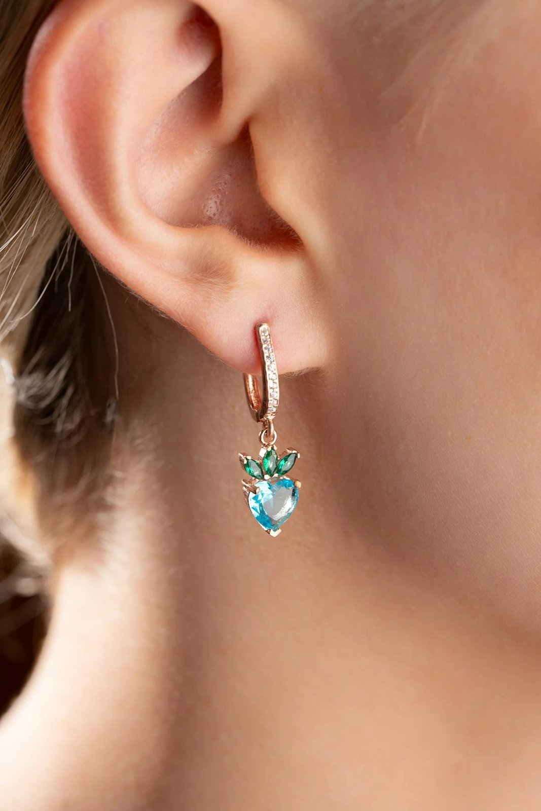 Vathë argjendi Jumeon, ngjyrë rozë ari, jeshile, kaltër, NRZ999262