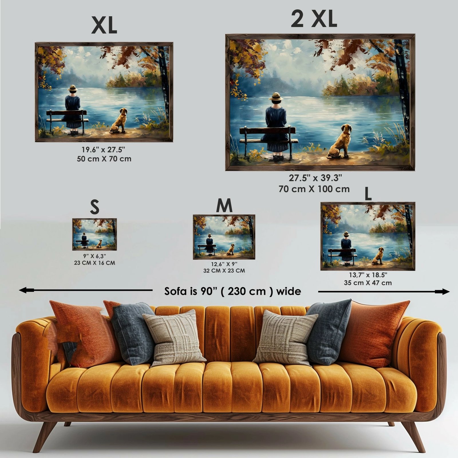 Pikturë dekorative me kornizë MDF, Wallity, GE169-L