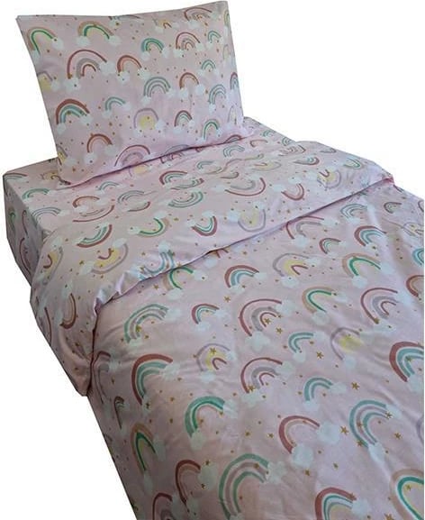 Set çarçafësh për fëmijë NEXT me motive ylberi, 100% pambuk, 175x260cm