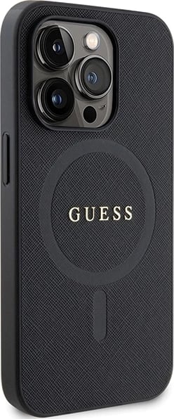Mbështjellës Guess GUHMP14XPSAHMCK për iPhone 14 Pro Max 6.7", Saffiano MagSafe, zi Mbështjellës Guess GUHMP14XPSAHMCK për iPhone 14 Pro Max 6.7", Saffiano MagSafe, zi