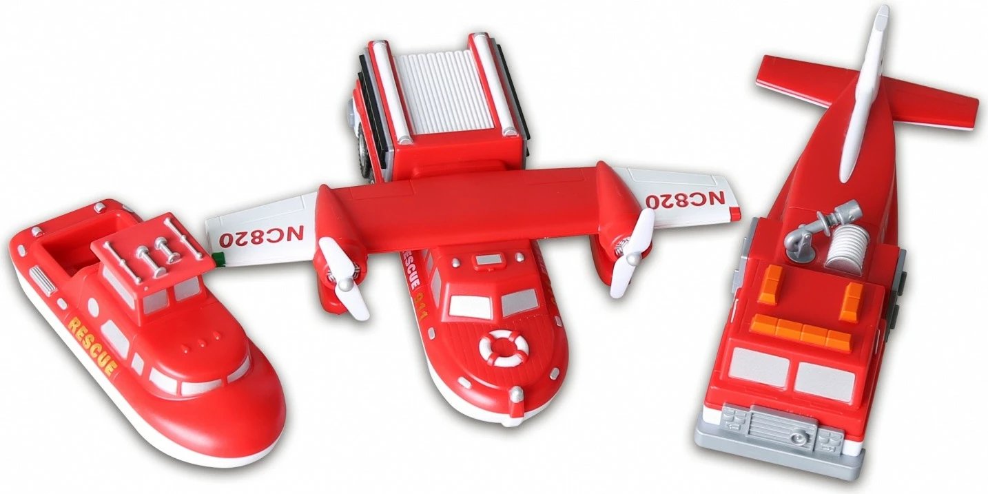 Set lodrash magnetike zjarrfikës MalBlo, MALIK, 0317, plastikë, kuqe, 3+