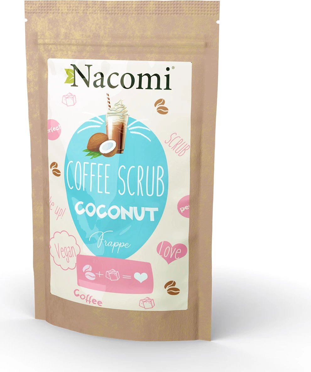 Scrub trupi për femra Nacomi Coffee Scrub Coffee Peeling Coconut 200g