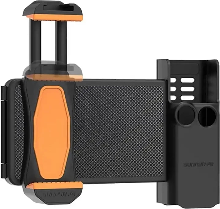 Mbajtës telefoni me kuti magazinimi Sunnylife OP3-AD744 për DJI Osmo Pocket 3, zi-portokalli