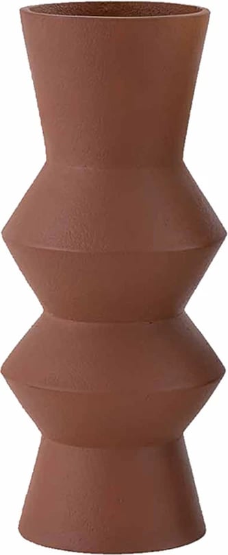 Vazo Formas, alumin, ngjyrë terrakote, 14x14x33cm