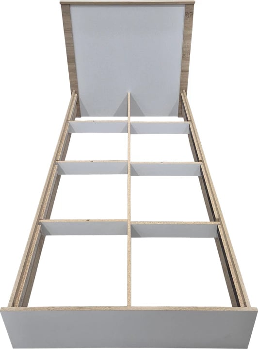 Krevat Athos, ngjyrë sonoma-e bardhë, 90x190cm