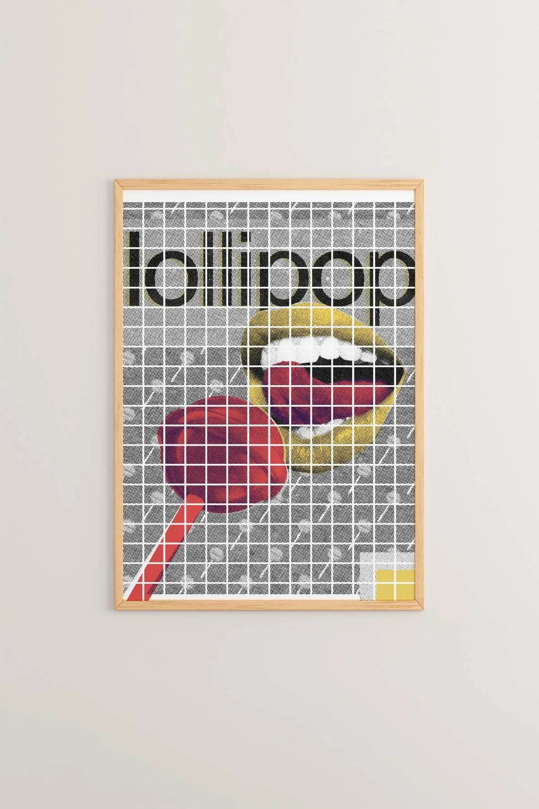 Pikturë dekorative me kornizë, shumëngjyrëshe, Wallity Popkare12, 33x48cm