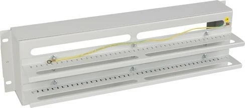 Panel shpërndarës LANBERG 3U 19 inch me shinë DIN TS-35, gri