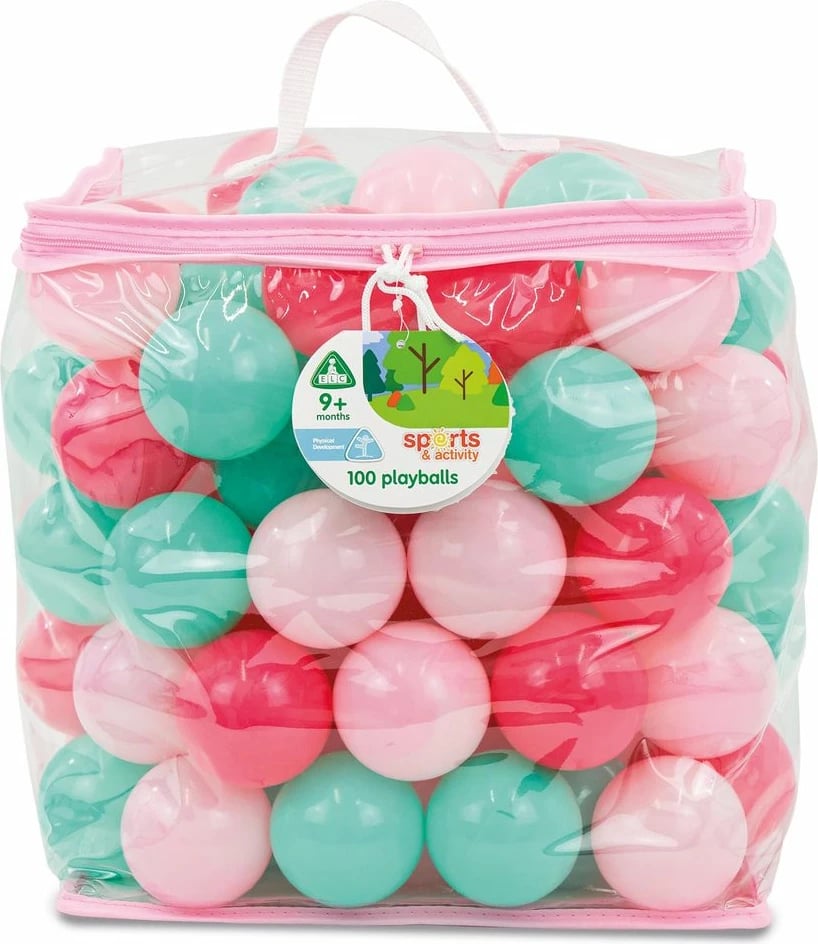 Set topa për fëmijë Early Learning Centre  Pink Playballs, 100 copë