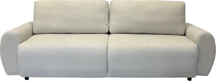 Krevat-kanape treshe Hungie, material stof, ngjyrë bezhë, 250x92x89cm