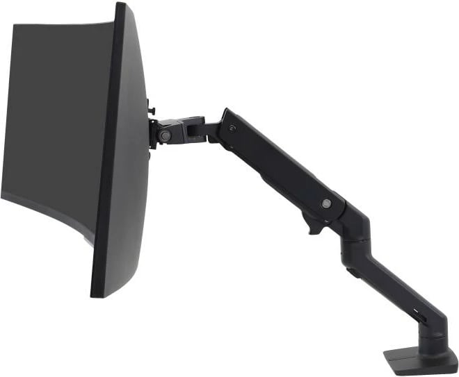 Krah monitori tavoline, Ergotron HX (45-475-224 / 45475224), deri 19 kg, rregullim lartësie, lëvizje teleshkopike, e zezë mat