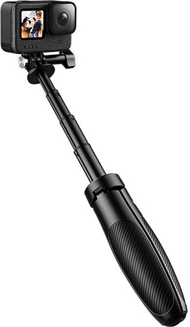 Mini tripod/selfie stick Telesin S1-MNP-01 për kamera sportive, i zi