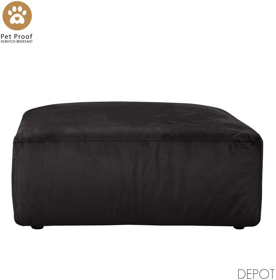 Puf BOX, ngjyrë antracit VOGUE 17, 107x107x44