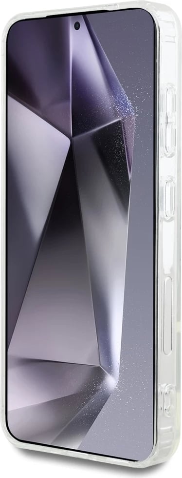 Mbështjellës Karl Lagerfeld për Samsung Galaxy S25, MagSafe, i bardhë