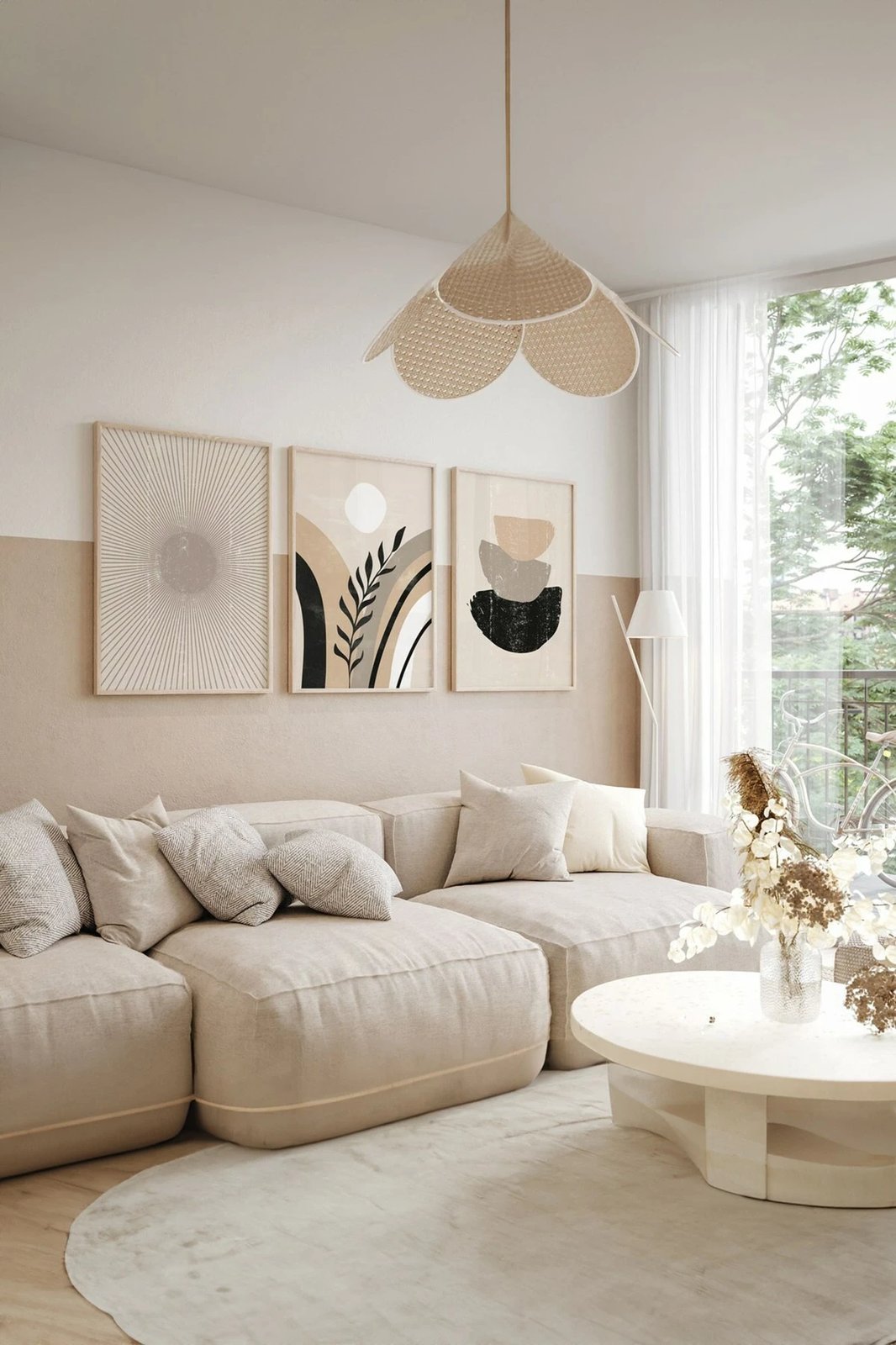 Pikturë dekorative me kornizë (3 copë), Wallity, Artsycllct38