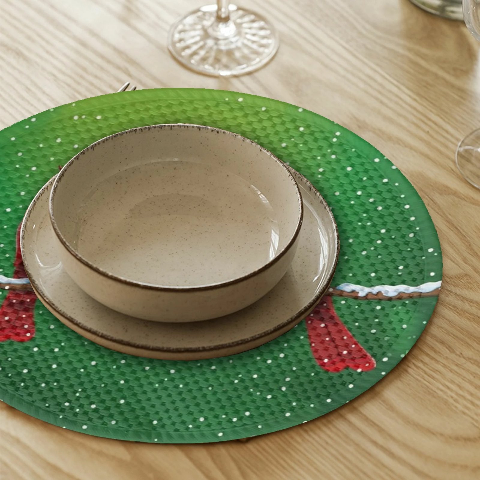 Ndamëse tavoline Hermia Concept, shumëngjyrëshe, 4 copë, 37cm