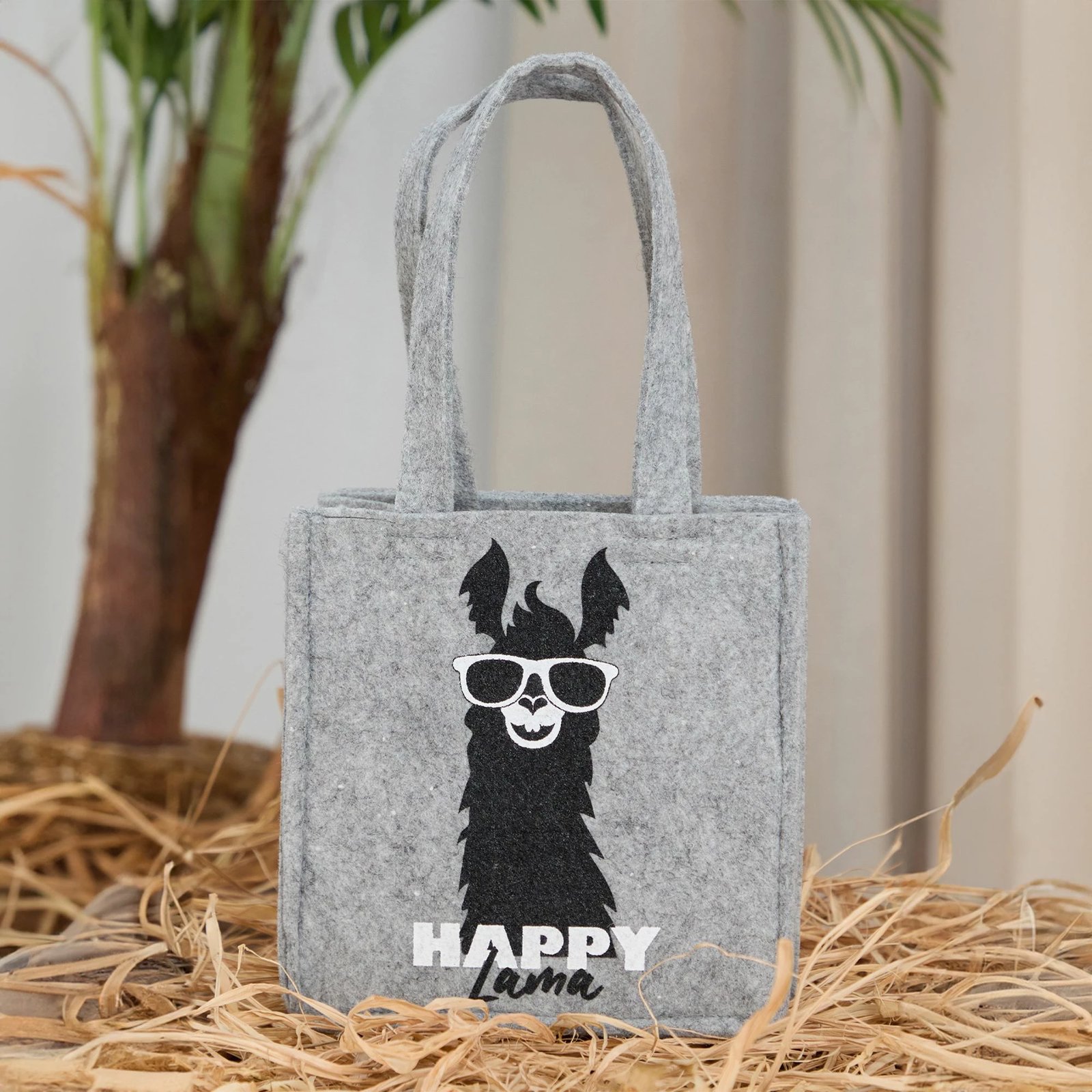 Çantë dore prej ndjesi, gri e zezë, Zoozie Bags, Coco24001