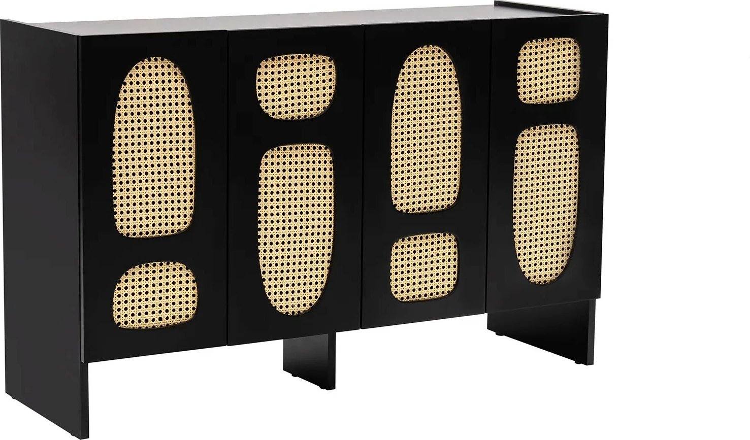 Konsolë Hanah Home Simona 80, e zezë