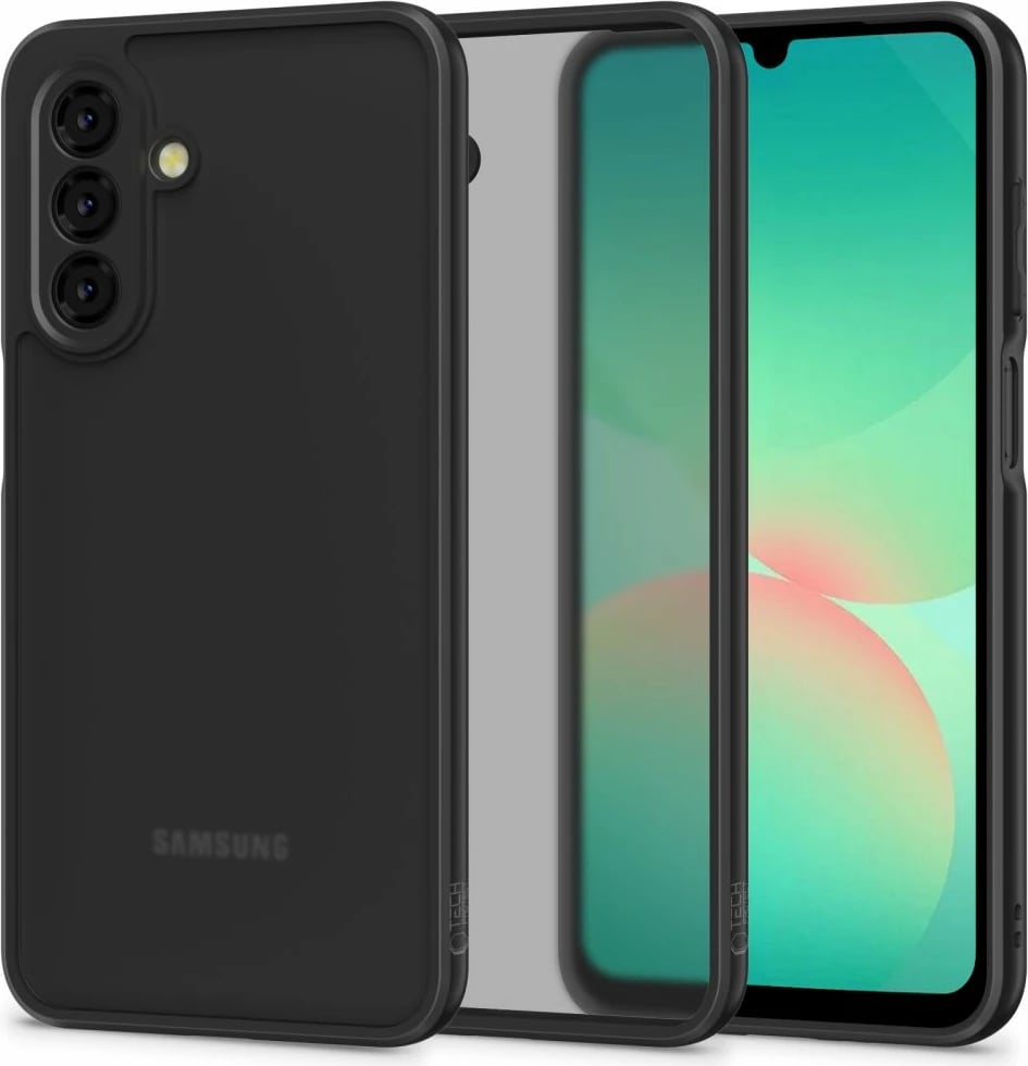 Mbështjellës Tech-Protect MagMat për Samsung Galaxy A26 5G, i zi, gjysmë-transparent